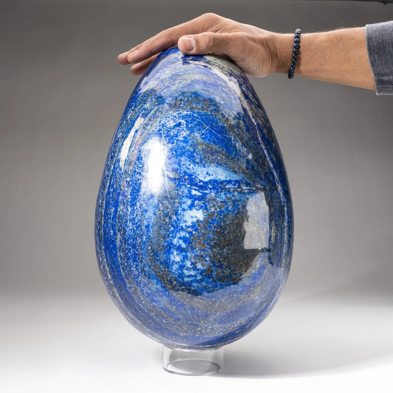 Museum Quality Huge Lapis Lazuli Egg from Afghanistan (15'', 52 lbs)