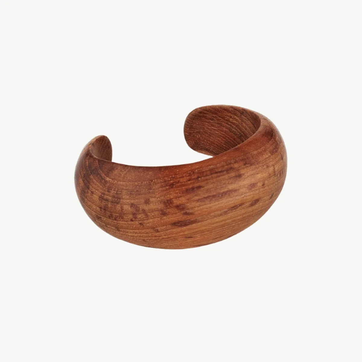 Mvule Statement Teak Cuff Bracelet