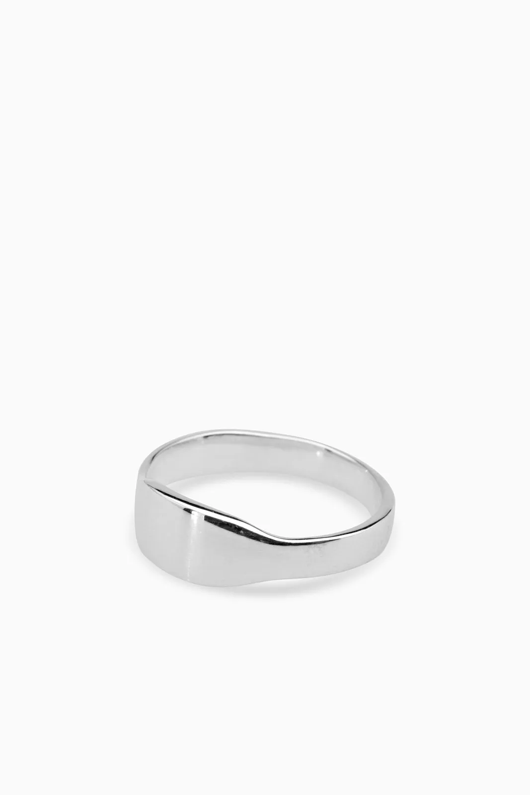 Narrow Signet Ring | Silver