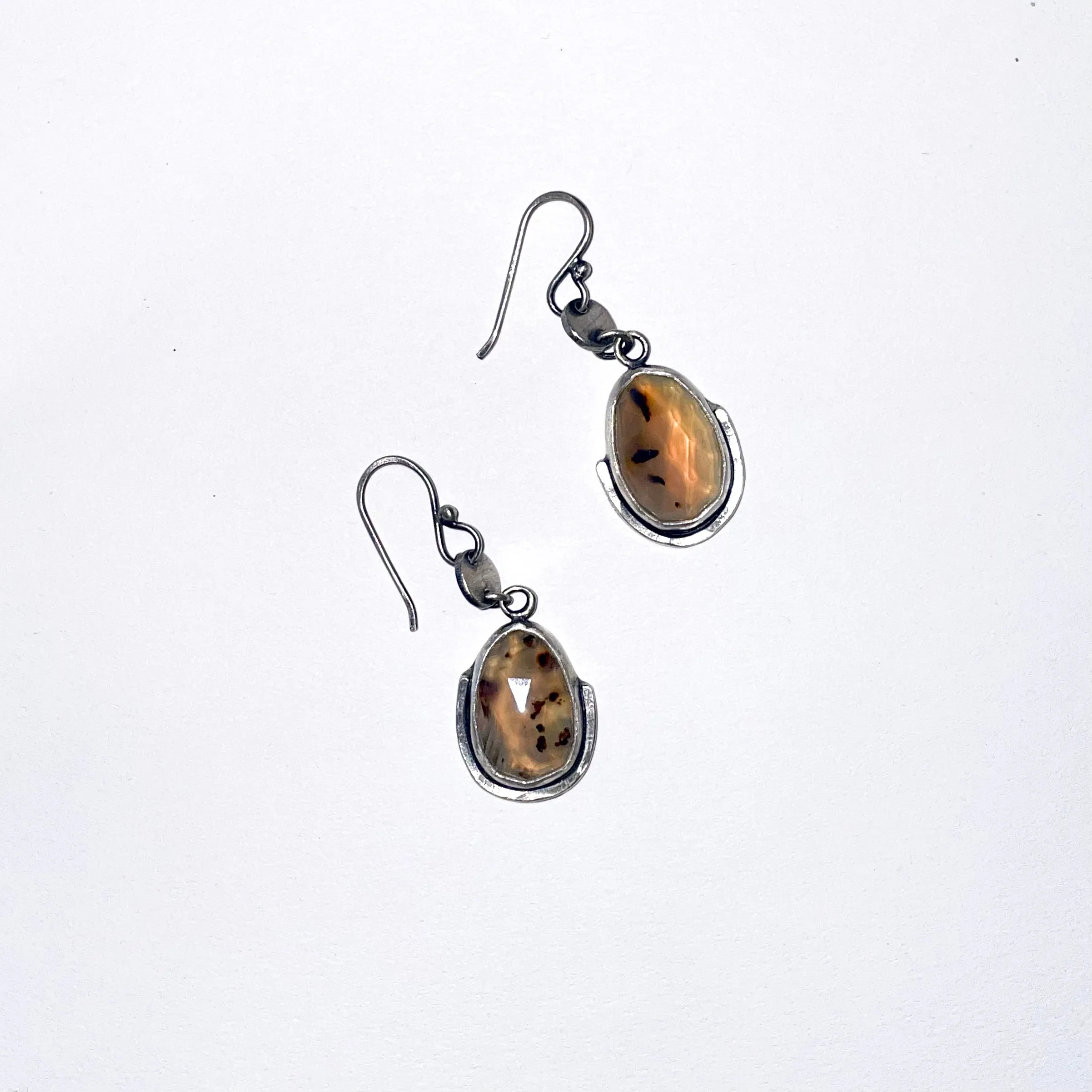 NEW! Montana Agate Circle Disk Earrings by Ashley Procopio