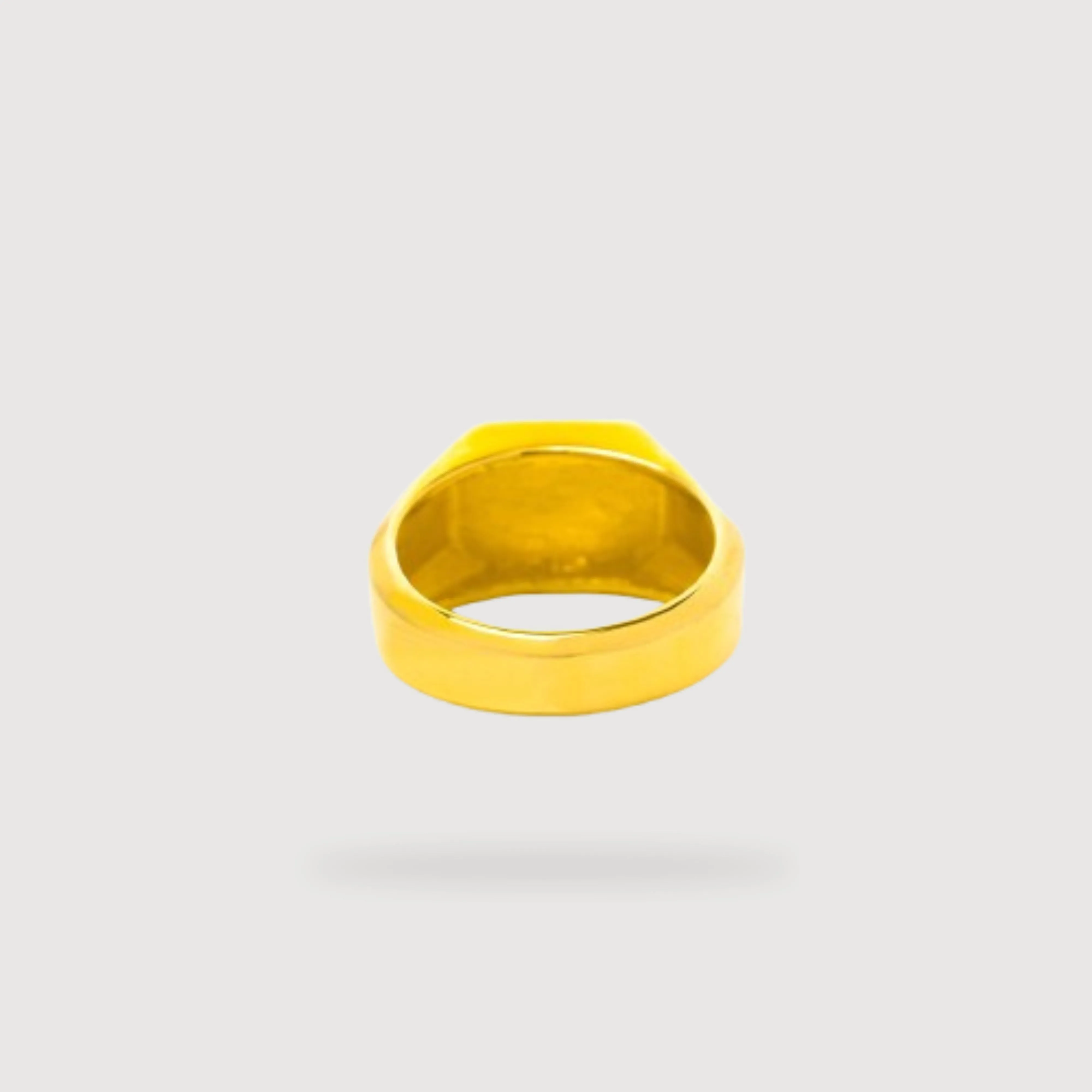 Octagon Signet Ring in Solid Gold