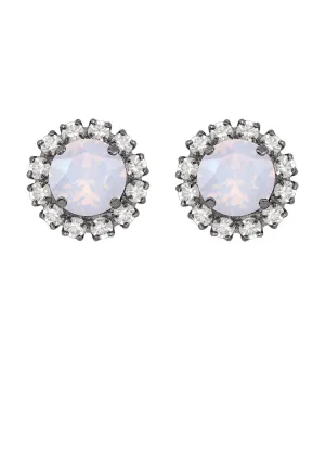 Opal Rivoli Mini Studs with Strass