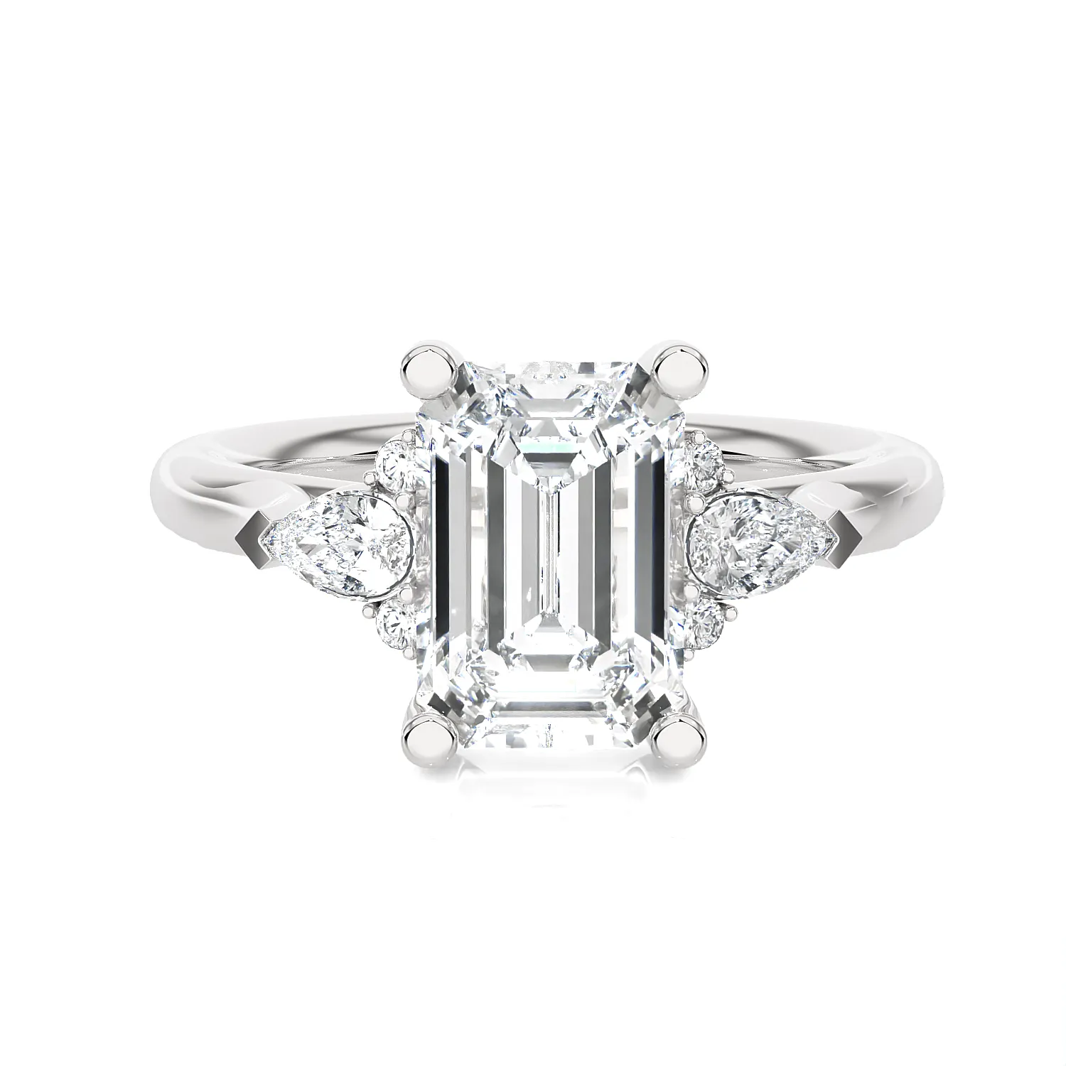 Oval Three Stone Lab Grown Diamond Ring