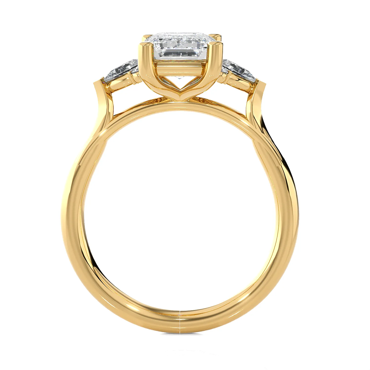 Oval Three Stone Lab Grown Diamond Ring