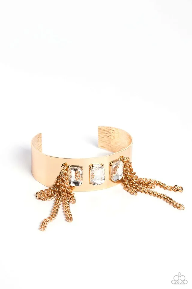 Paparazzi Bracelet ~ CHAIN Showers - Gold