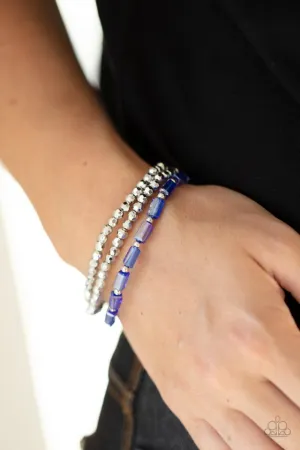 Paparazzi Bracelet ~ Elegant Essence - Blue