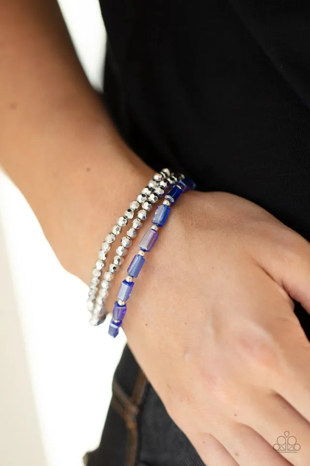 Paparazzi Bracelet ~ Elegant Essence - Blue