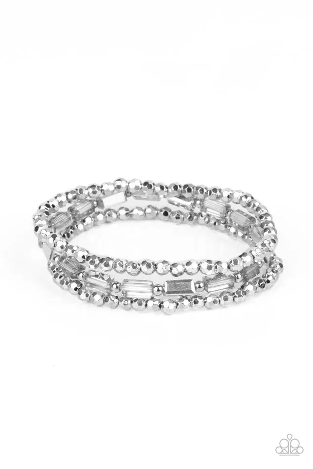 Paparazzi Bracelet ~ Elegant Essence - Silver