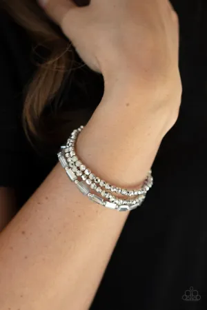 Paparazzi Bracelet ~ Elegant Essence - Silver