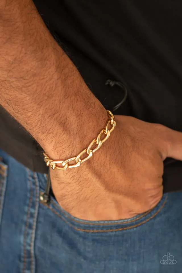 Paparazzi Bracelet ~ Goalpost - Gold