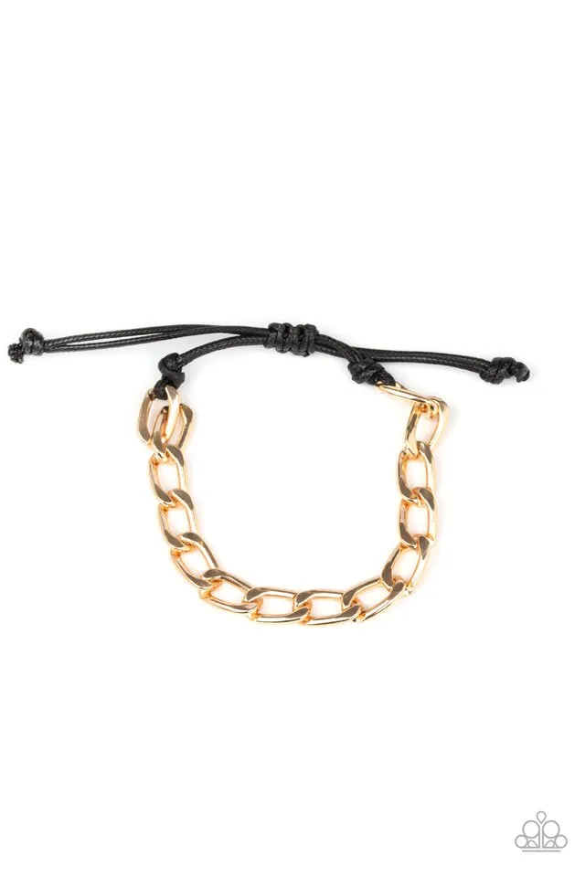 Paparazzi Bracelet ~ Goalpost - Gold