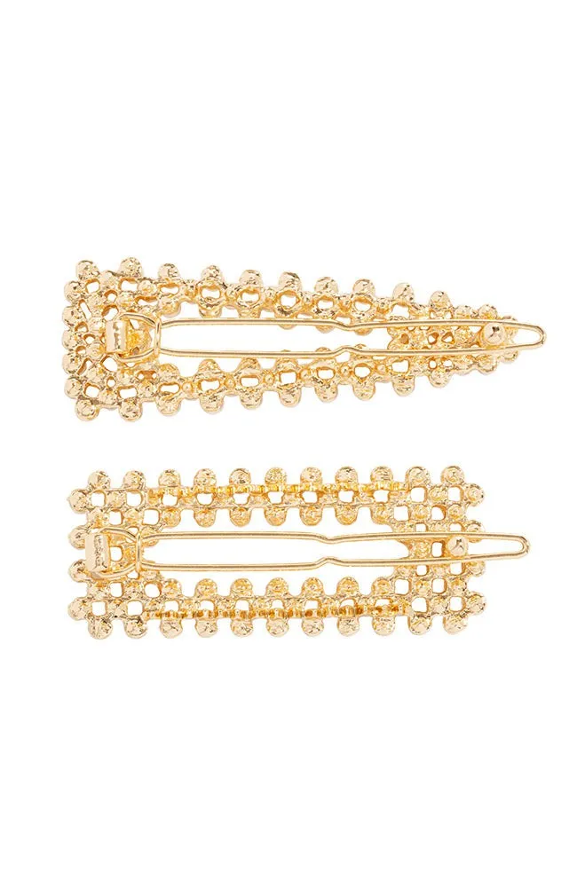 Pearl Tige Boule Barrette Set