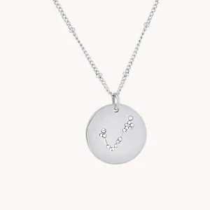 Pisces Silver Zodiac Necklace