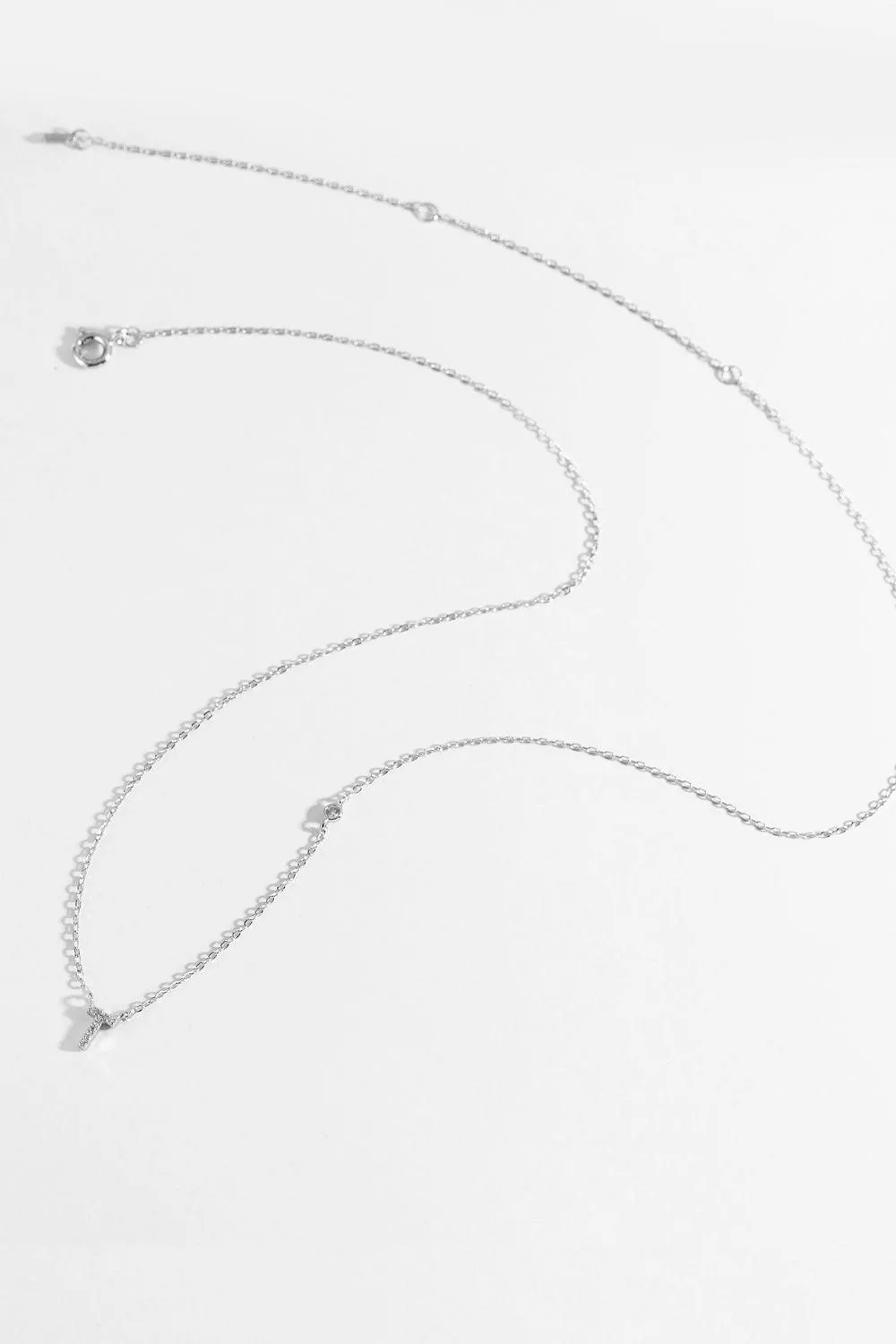 Q To U Zircon 925 Sterling Silver Necklace