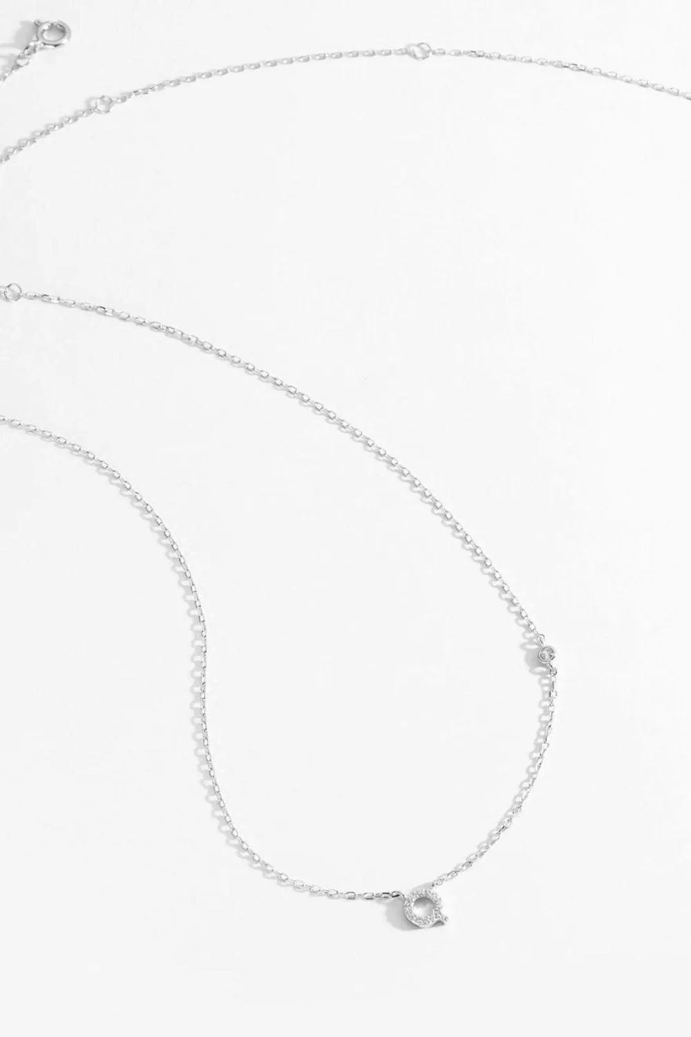 Q To U Zircon 925 Sterling Silver Necklace