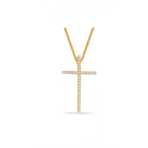 S Kashi & Sons Crosses Necklace P3144YG