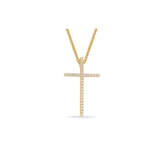 S Kashi & Sons Crosses Necklace P3144YG