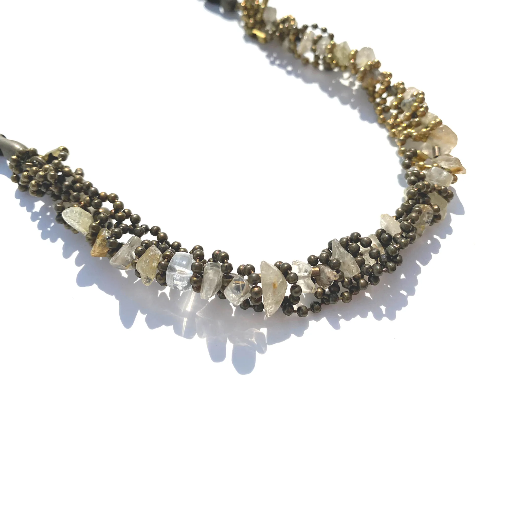 Sea Change Woven Swirl Necklace