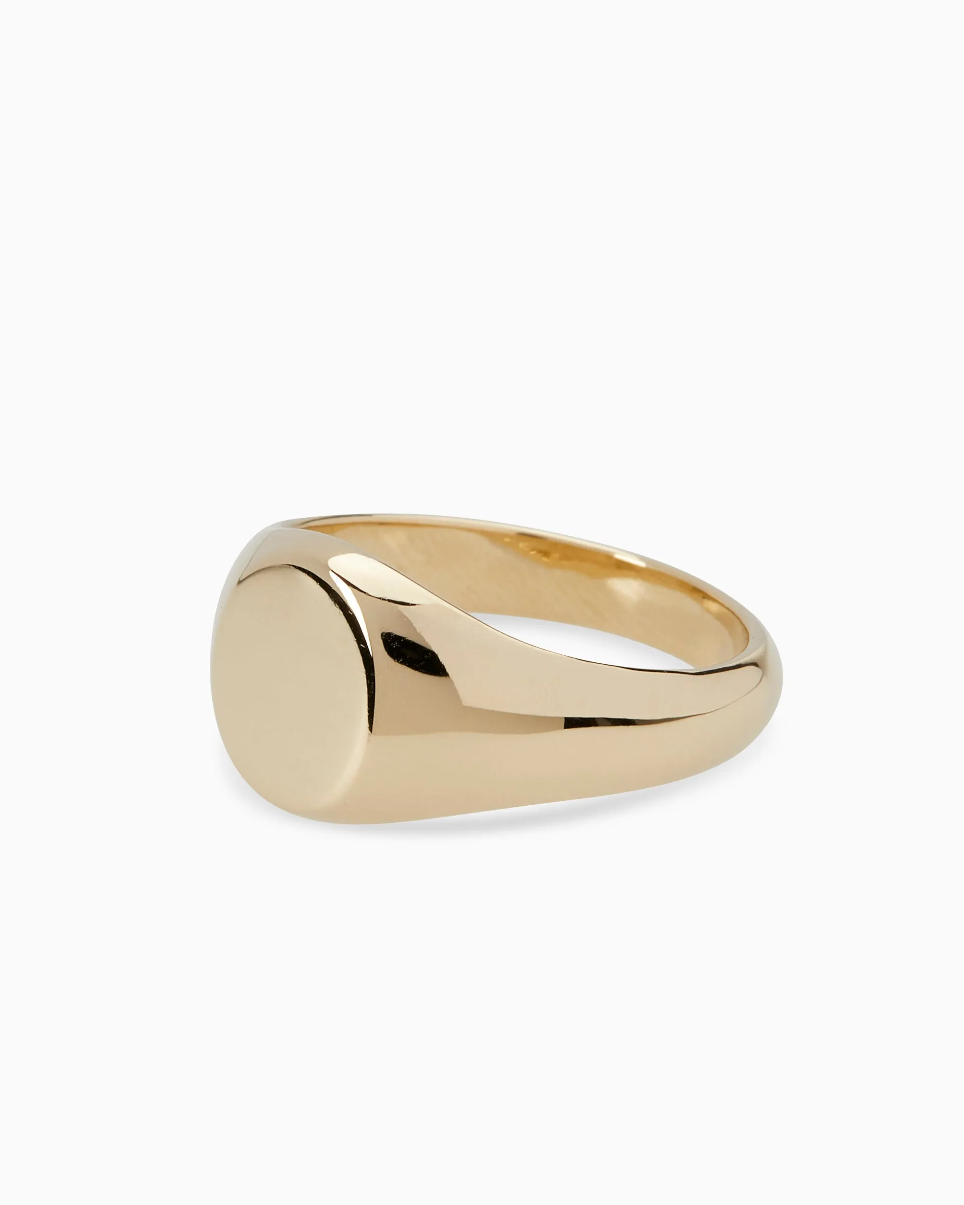 Signature Petite Signet Ring | Yellow Gold