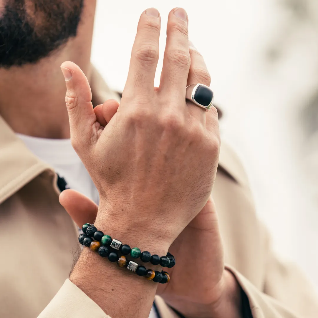 Signet Ring Onyx Matte