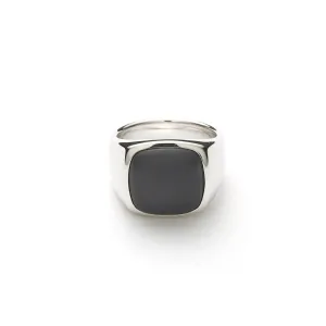 Signet Ring Onyx Matte