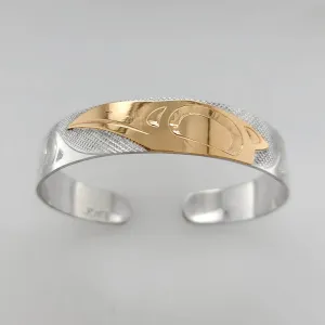 Silver & Gold Raven Bracelet