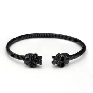 Skull Stainless Steel Cuff Bracelet