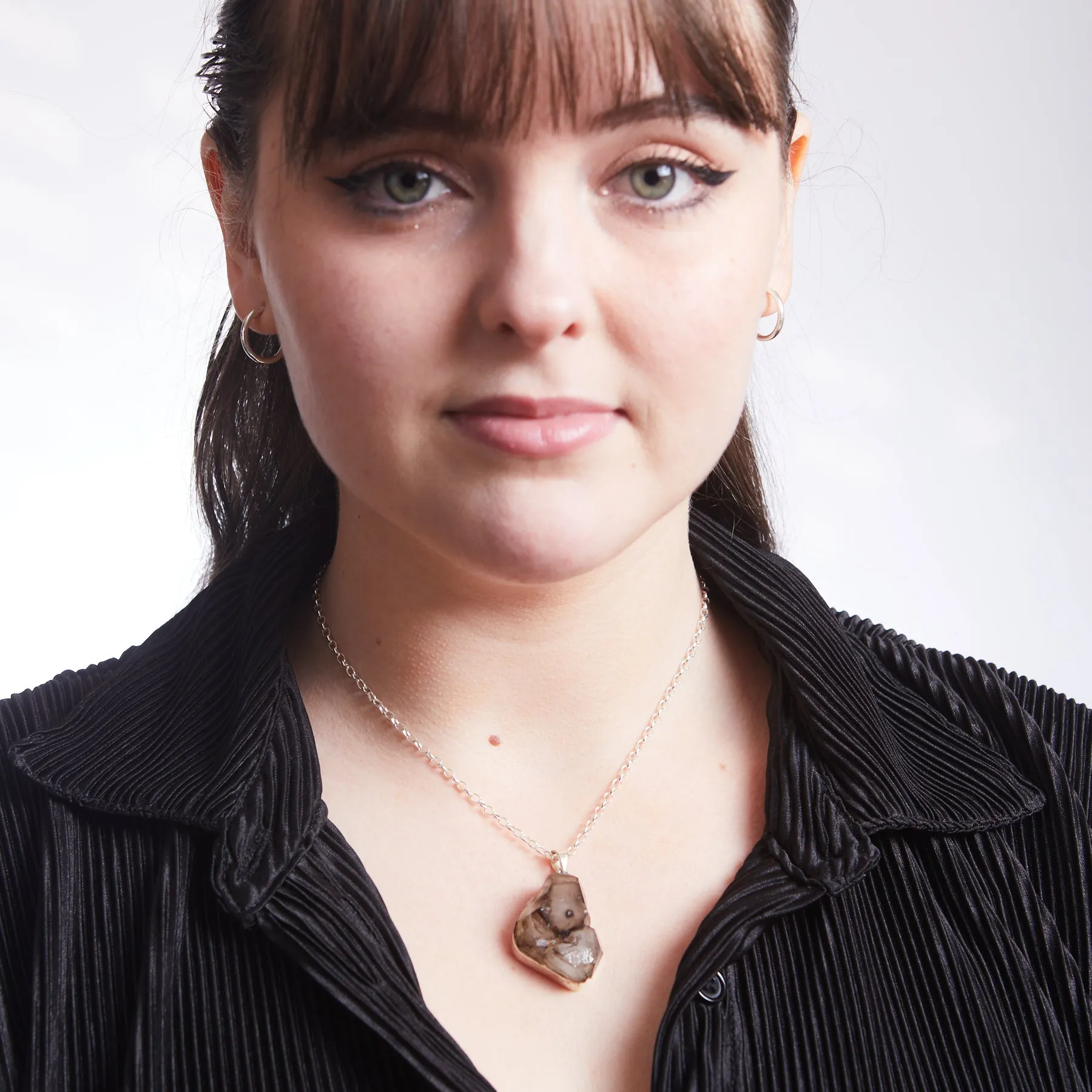 Smokey Quartz Elestial Necklace