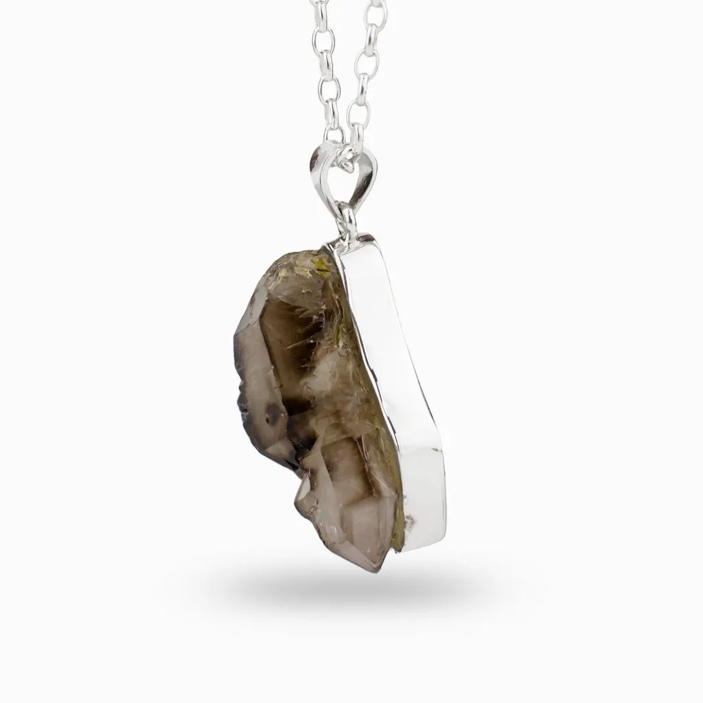 Smokey Quartz Elestial Necklace