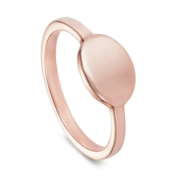 Solid Gold Pebble Signet Ring by Joy Everley