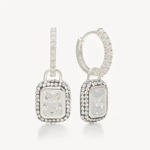 Sparkle Convertible Hoop Earrings