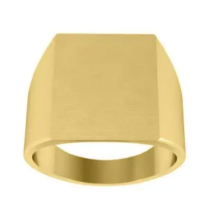 Square Face Signet Ring - 15mm x 13mm