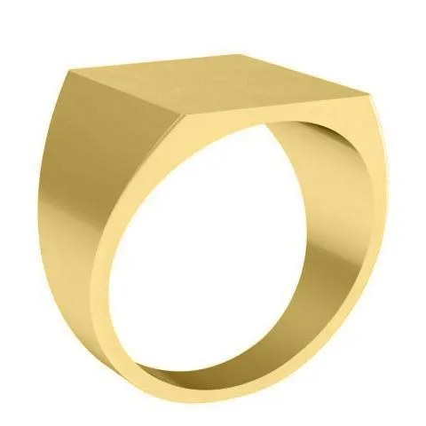 Square Face Signet Ring - 15mm x 13mm