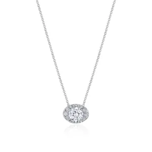 Tacori 17" Horizontal Oval Bloom Diamond Necklace FP811HRDOV65