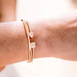 Take Your Time Pave Link Bracelet Cuff