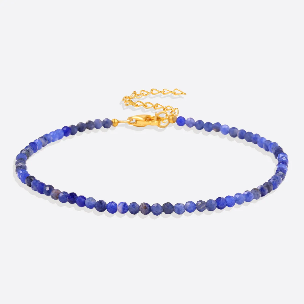 Tiny Stackable Mini Lapis Lazuli Beaded Bracelet