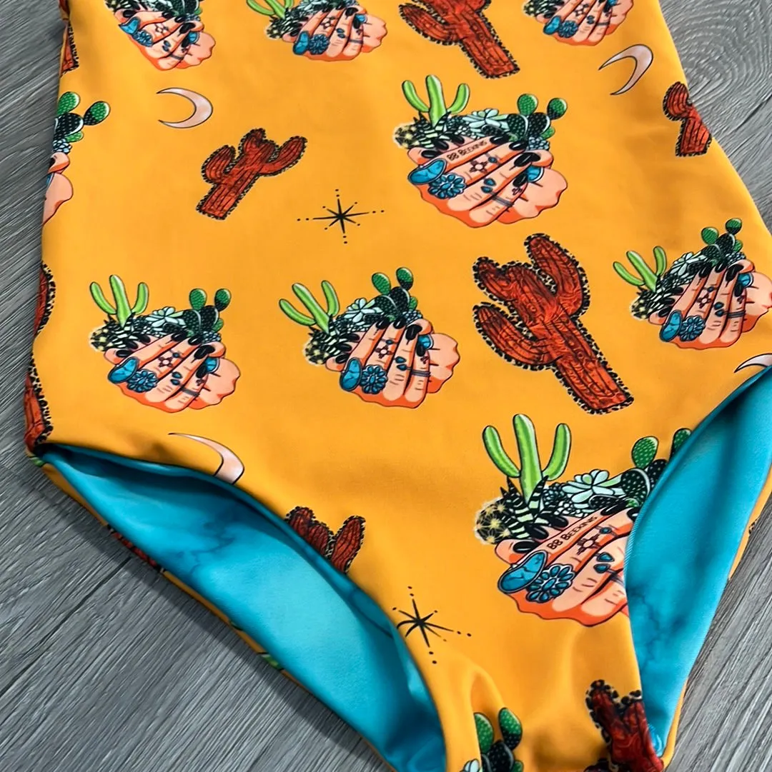 Tooled Turquoise Kids One Piece