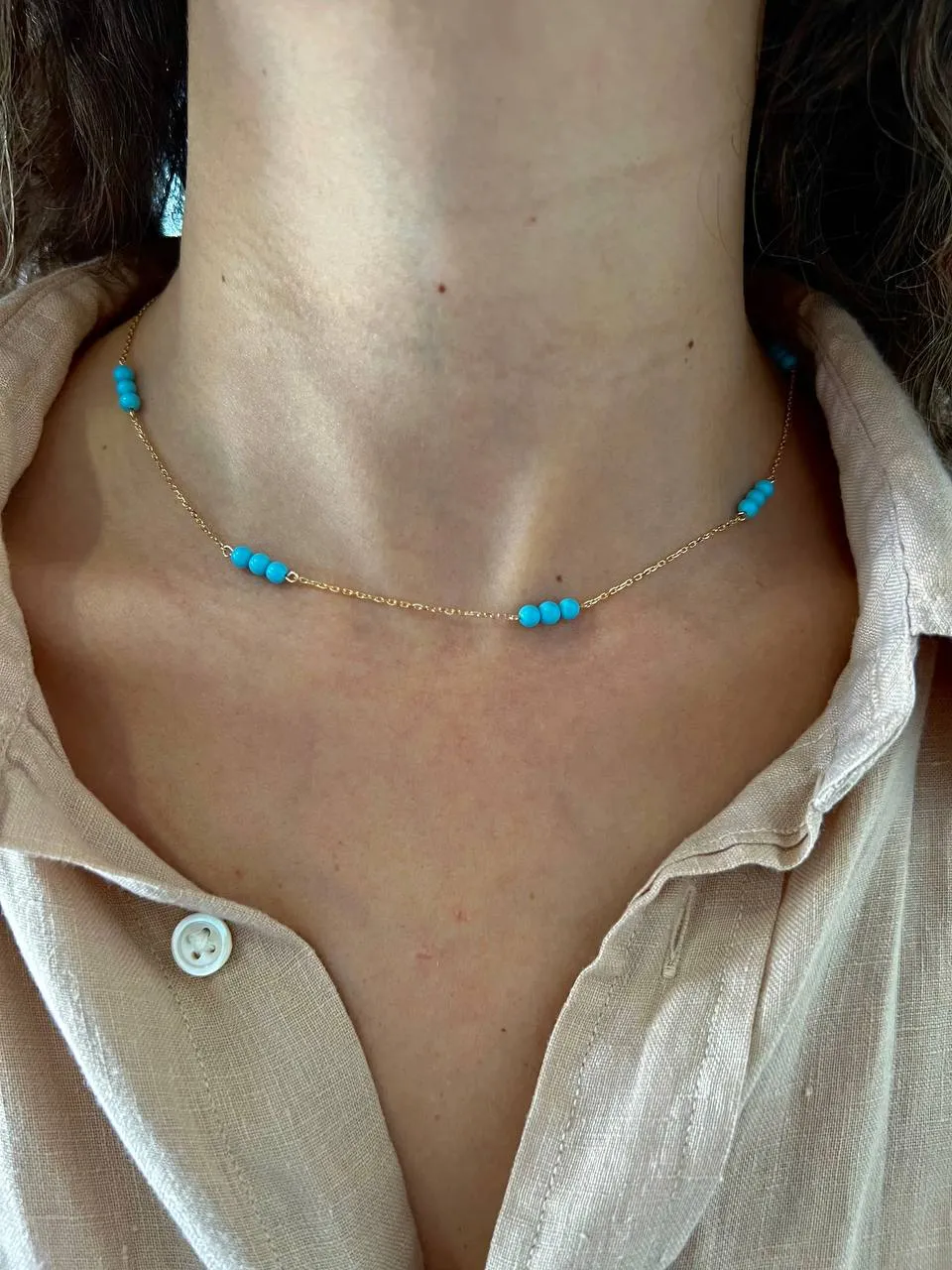 Trio Turquoise Necklace