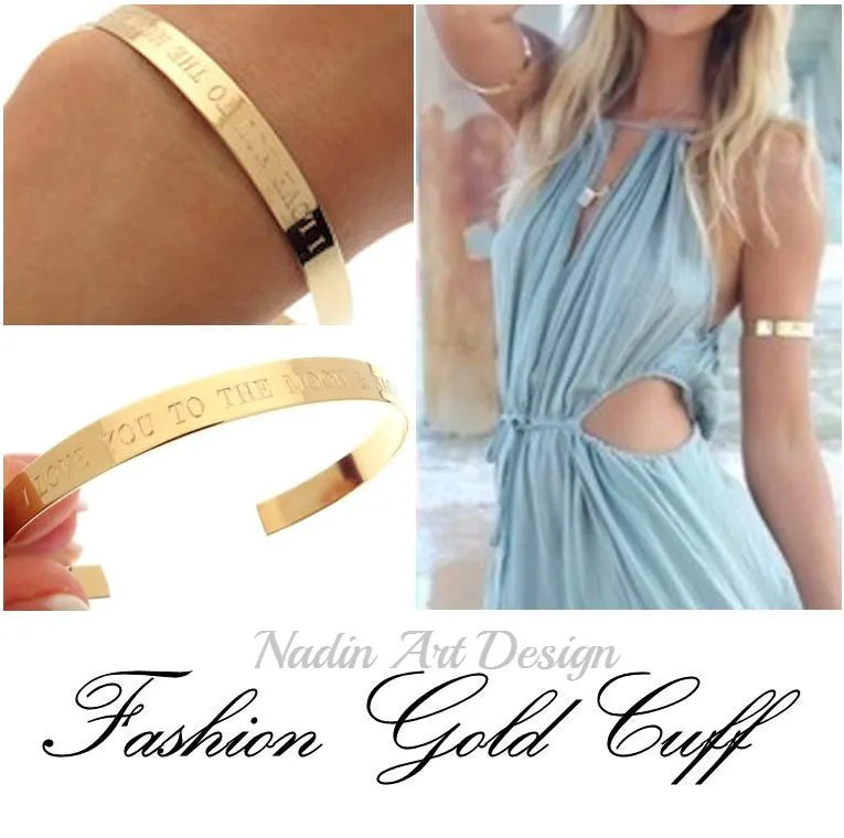 Upper Arm Gold Bracelet