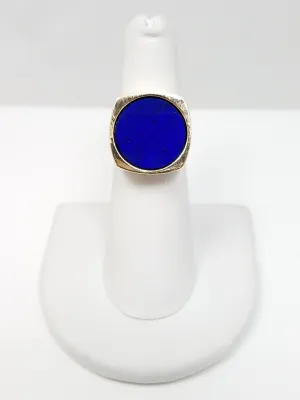 Vintage 14k Yellow Gold Lapis Ring