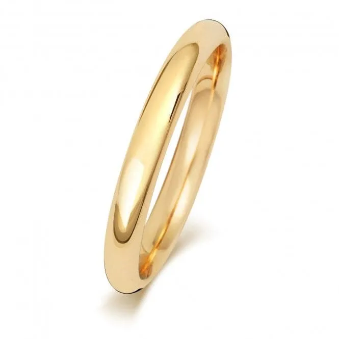 Wedding Band 9K Trad Court 2.5mm-1.4 Wedding  Ring W162M