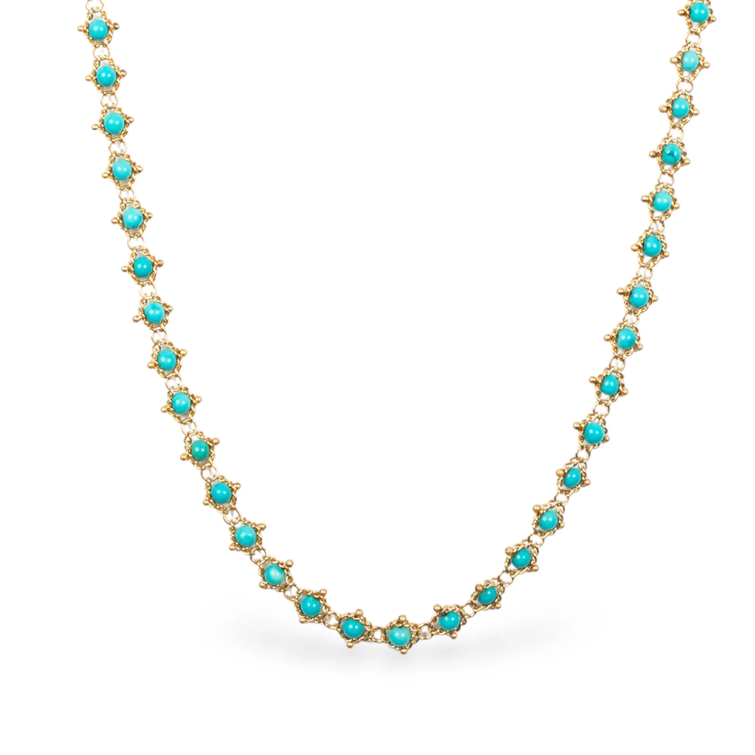 Woven Turquoise Necklace