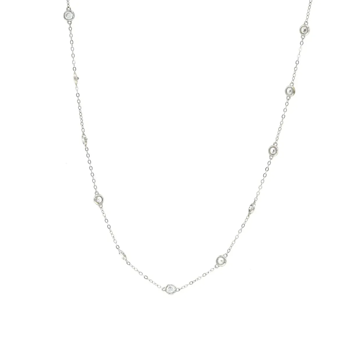 Zircon by The Yard Necklace, 18K Gold Plated .925 Sterling Silver Waterproof Luxury Necklace